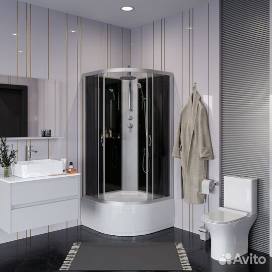 Душевая кабина Niagara Classic NG-2507-14BKT (80х80х210)