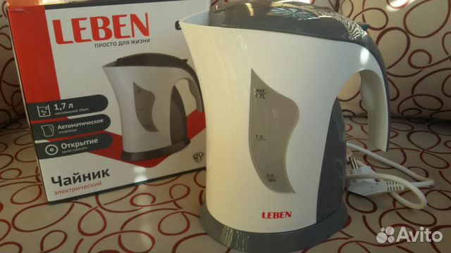 Чайник электрический Leben, новый