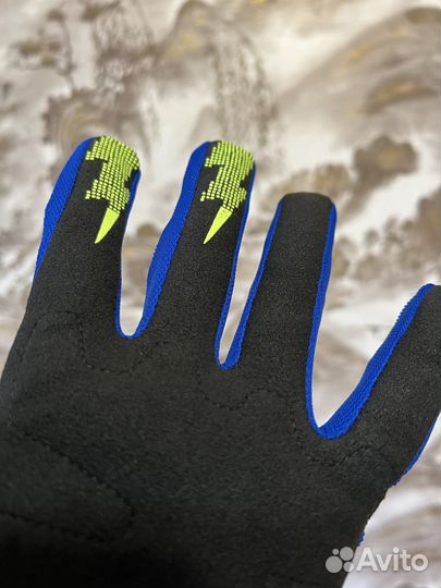 Мотоперчатки fox (сине-белые, L)