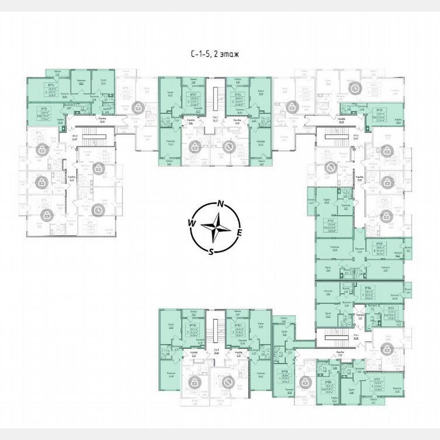 2-к. квартира, 63,3 м², 2/4 эт.