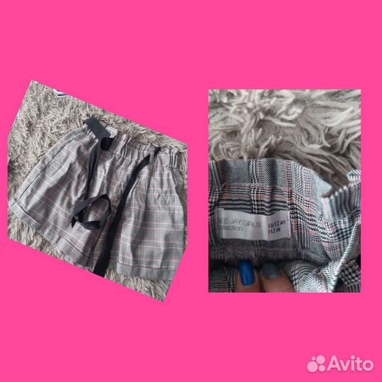 Шорты клетка