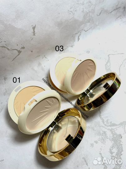 Пудра Компактная, Матовая для лица Million Pauline