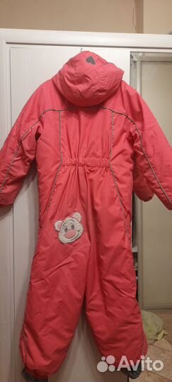 Зимний комбинезон для девочки бу 122 128