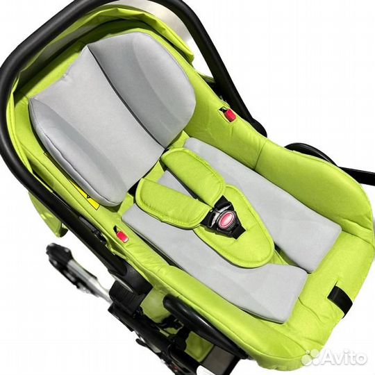 Коляска-трансформер Luxmom 608 3в1 экокожа-ткань