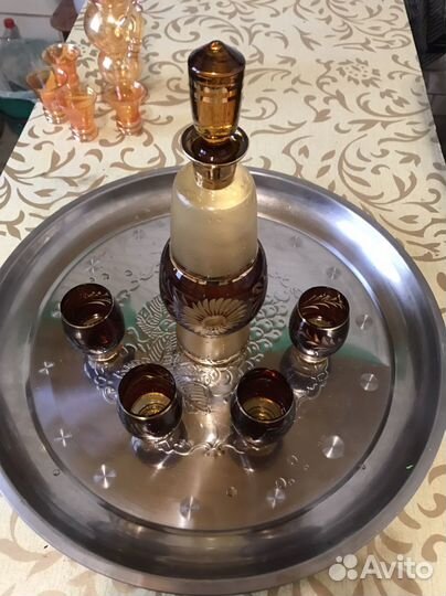 Рюмки с графином bogemia чехия