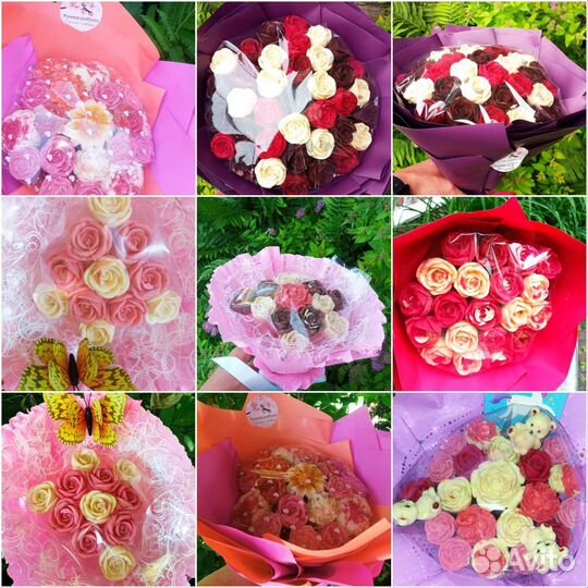 Съедобные букеты из шоколада цветы