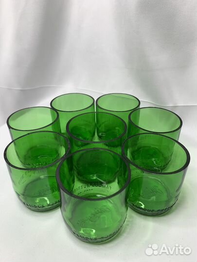 Набор подсвечников из бутылок