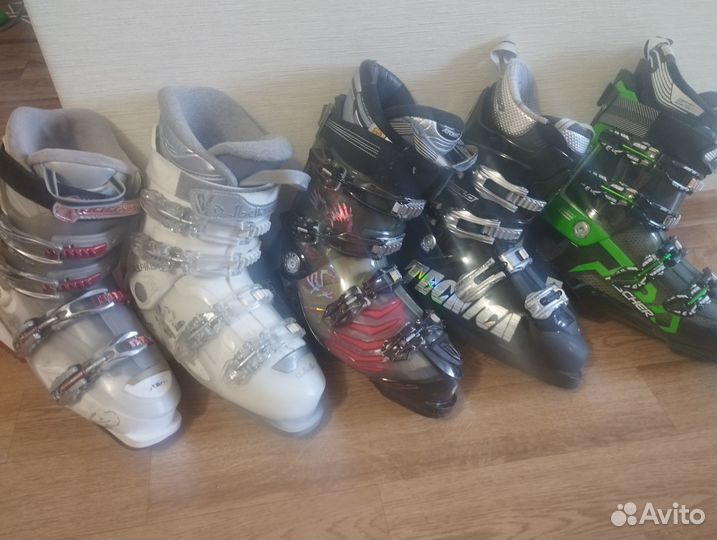 Горные лыжи 135-188, ботинки 36-45 палки
