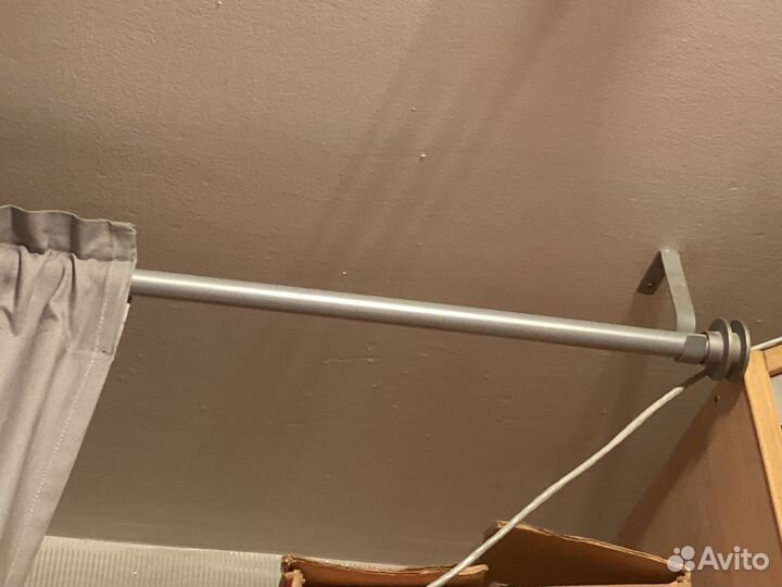 IKEA штанга + шторы полиэстер 242х144 см