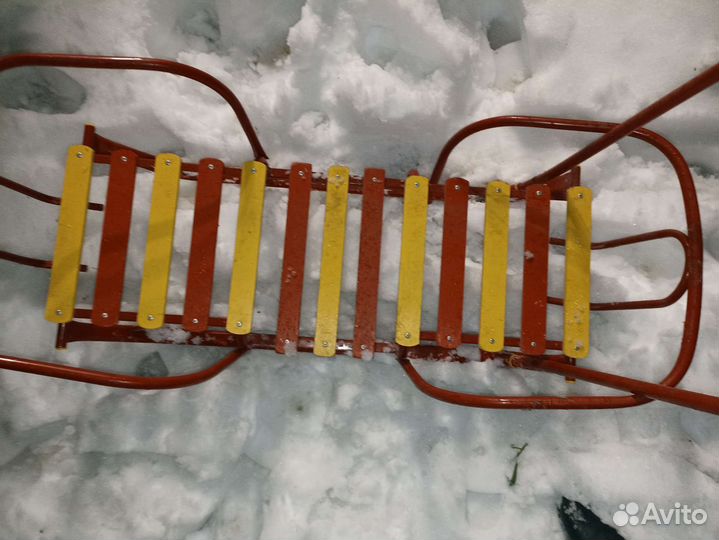 Детские санки двойные