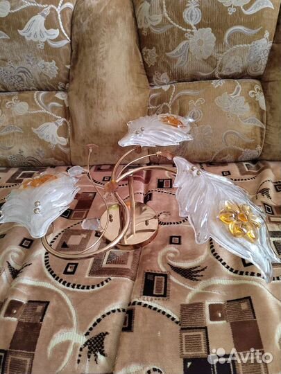 Люстра потолочная бу