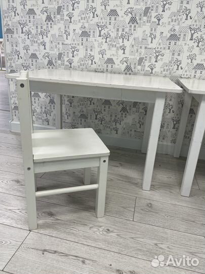 Детский стол и стул IKEA сундвик