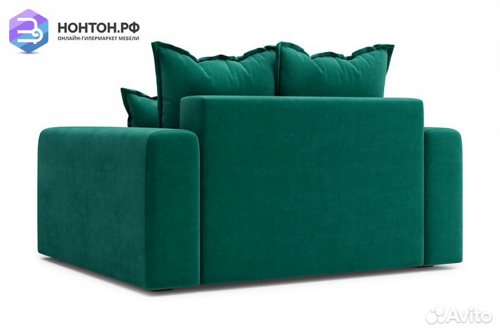 Кресло тик-так Омега изумрудное