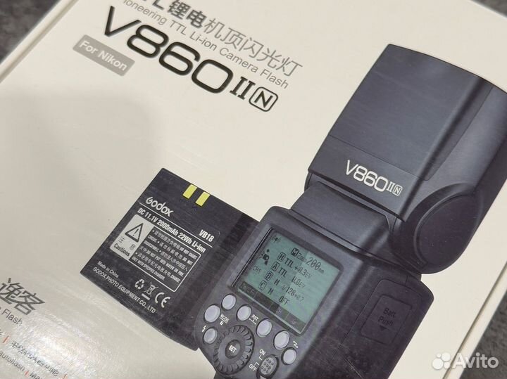 Вспышка godox v860ii для Nikon