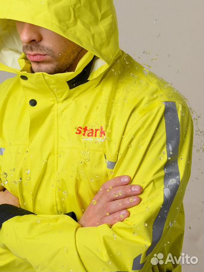Дождевик (куртка+брюки) Starks yellow black S