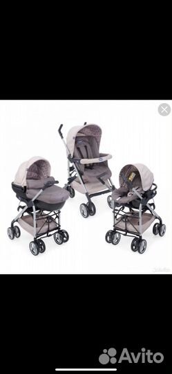 Коляска chicco trio enjoy fan 3 в1