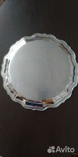 Поднос. Кольчугино. СССР никелированный мельхиор
