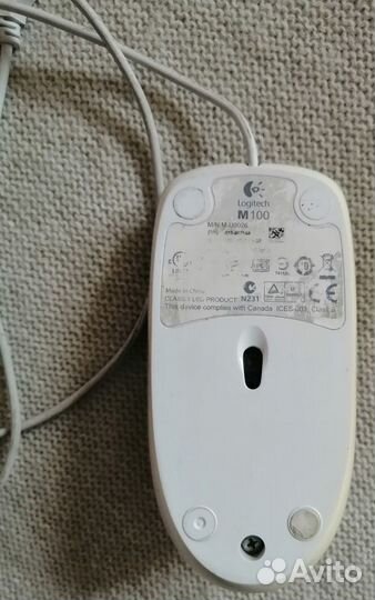 Мышь компьютерная logitech M-100 б/у