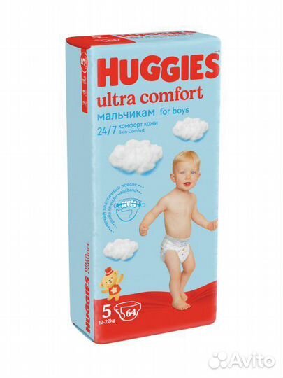 Подгузники Huggies ultra comfort размер 5
