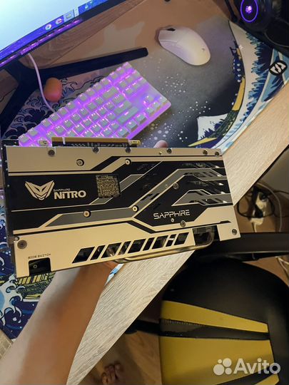 Видеокарта rx 580 sapphire nitro + 4gb