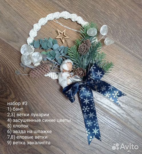 Новогодние венки наборы