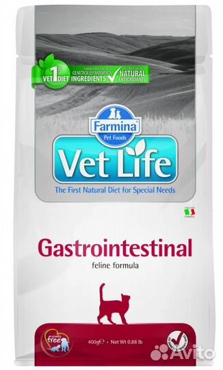 Корм Gastrointestinal VetLife Farmina Фармина+Мусс