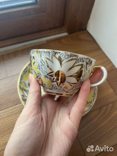 Сервиз Золотые ромашки лфз СССР