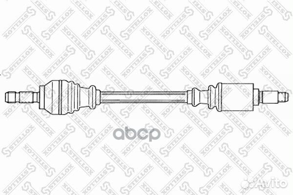 158 1771-SX привод передний левый 588 mm, 2414