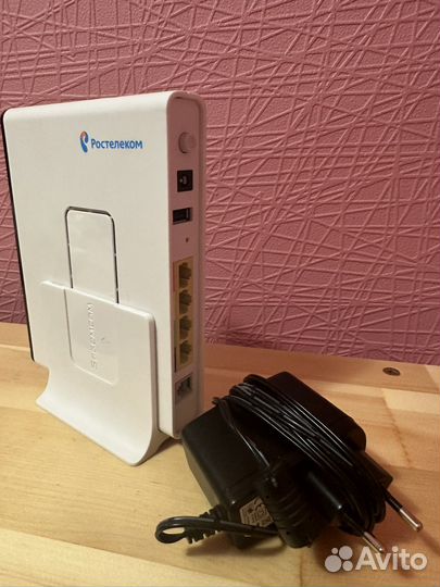 Роутер wi-fi от Ростелеком с блоком питания