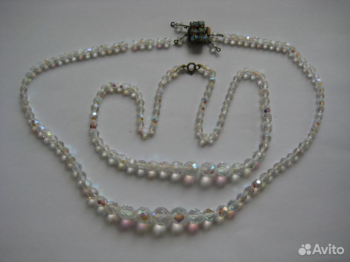 Бусы Чехия (Аврора Бореалис)