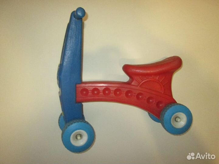 Детский мотороллер-каталка полиэтилен СССР
