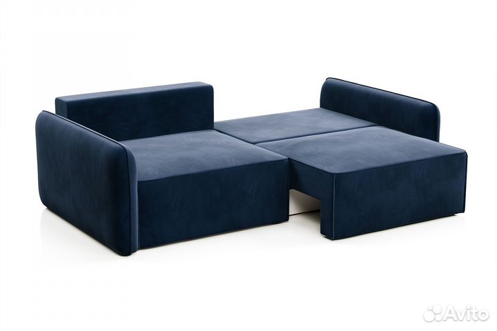 Диван прямой новый синий Портленд