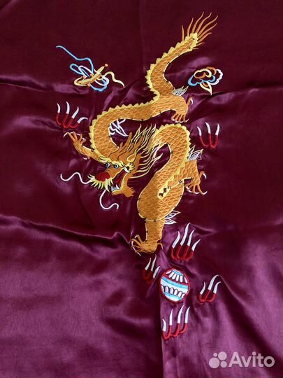 Китайские халаты с вышивкой дракона, 2 новых