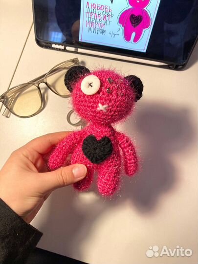 Вязанная Игрушка Медведь