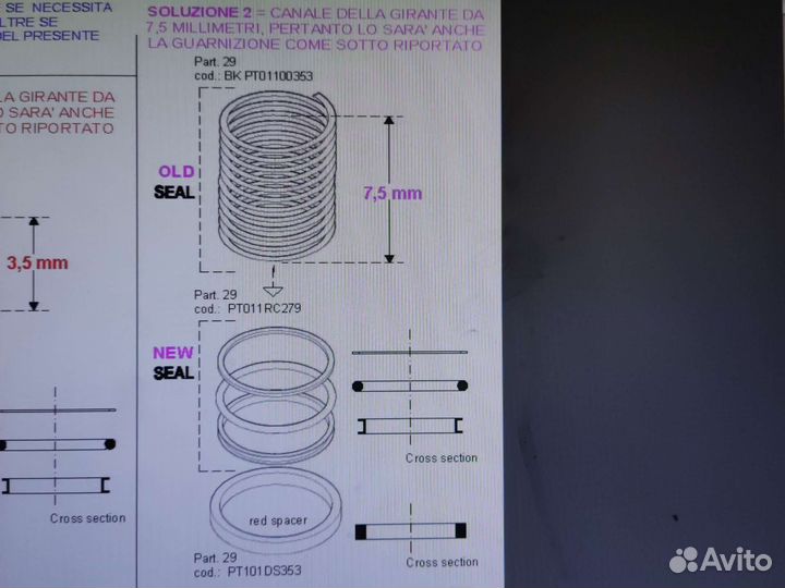 З/ч для моющей головки OMZ250