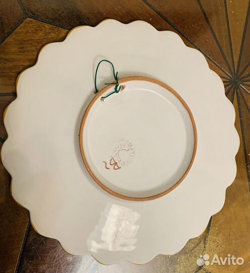 Керамическая тарелка ручной работы Чехия