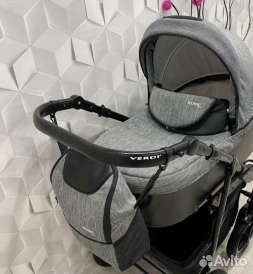 Коляска Verdi 3 в 1 Эко кожа Новая