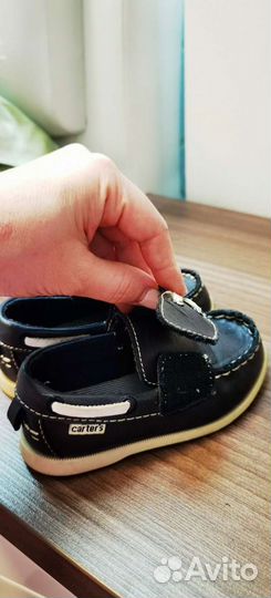 Мокасины топсайдеры для мальчика 23 Carter's