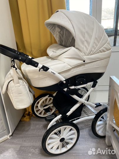 Коляска 2 в 1 эко кожа