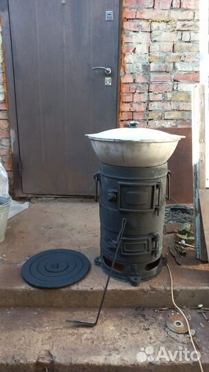 Буржуйка СССР с Казаном