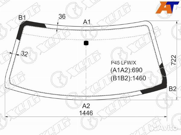 Стекло лобовое mitsubishi pajero sport