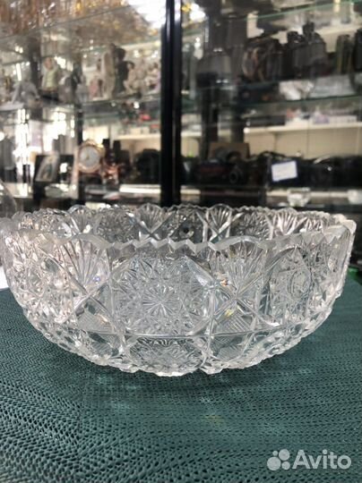 Хрустальный большой салатник, ваза СССР