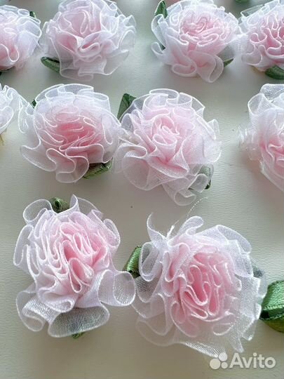 Цветочки для творчества из ткани