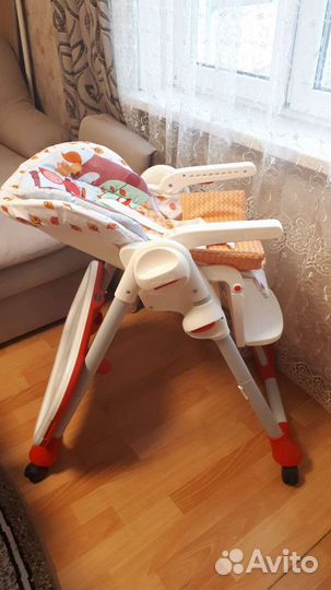 Детский стульчик для кормления chicco polly