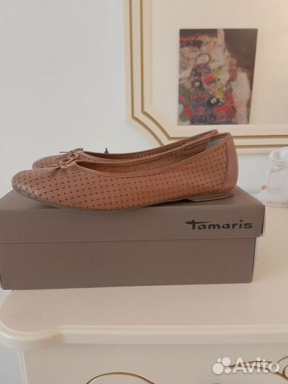 Балетки натуральная кожа 39 40