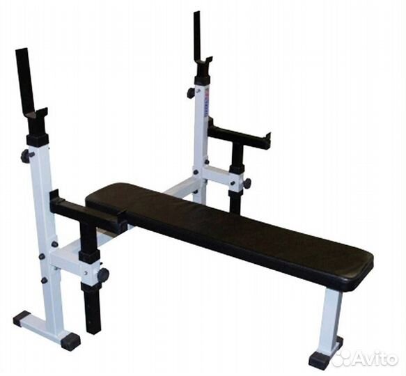 Скамья для жима лежа со страховочными упорами