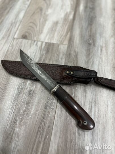 Нож из мозаичного дамаска