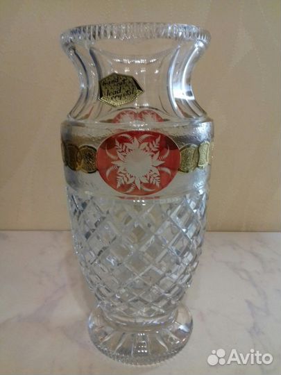 Ваза для цветов. хрусталь LED crystal bohemia