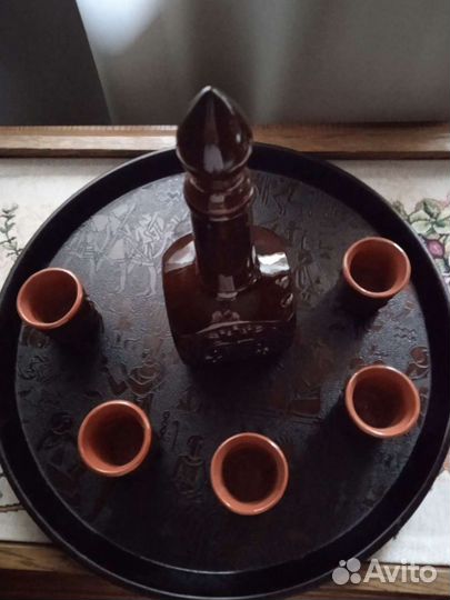 Графин и стопки времен СССР