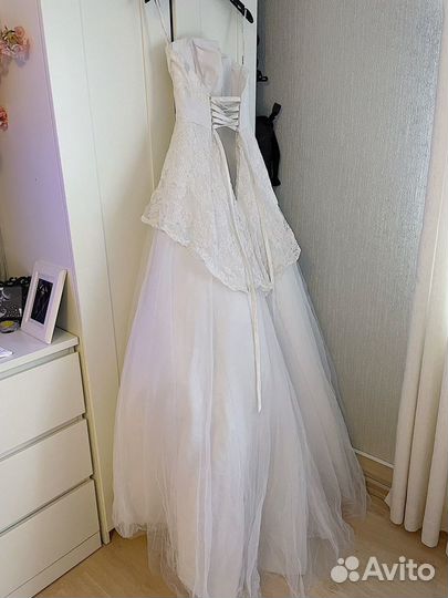 Свадебное платье с полушубком To be bride
